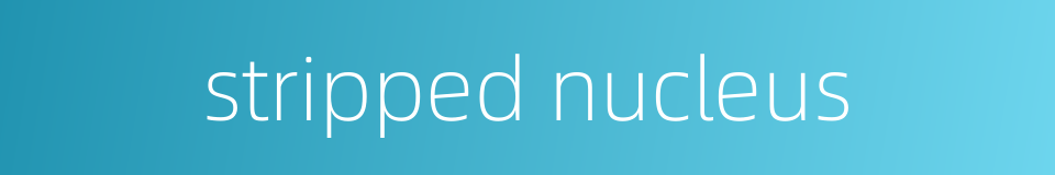 stripped nucleus的同义词