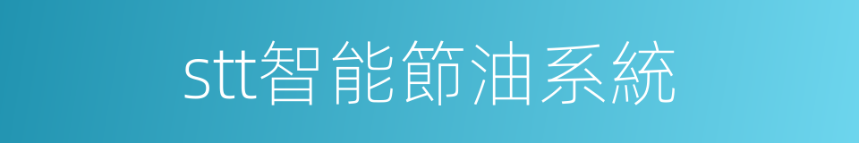 stt智能節油系統的同義詞