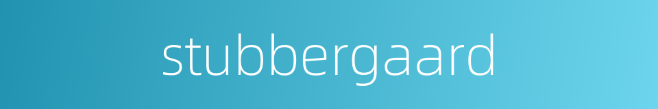 stubbergaard的同义词