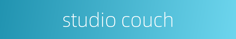 studio couch的同义词
