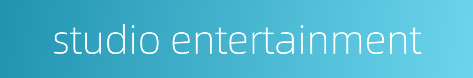 studio entertainment的同义词