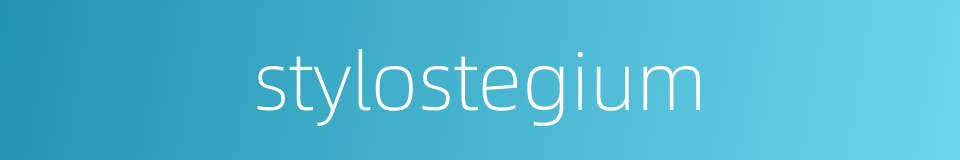 stylostegium的同义词