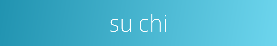 su chi的同义词