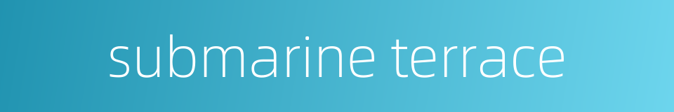 submarine terrace的同义词