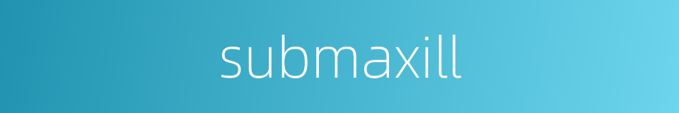 submaxill的同义词