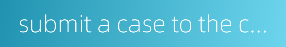 submit a case to the court的同义词