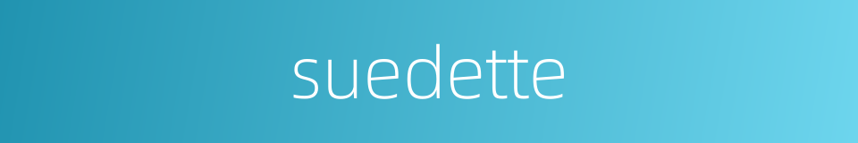 suedette的同义词