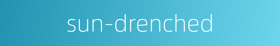 sun-drenched的同义词