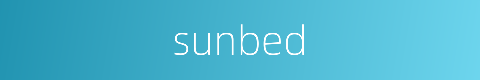 sunbed的同义词