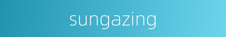 sungazing的同义词