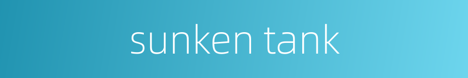 sunken tank的同义词