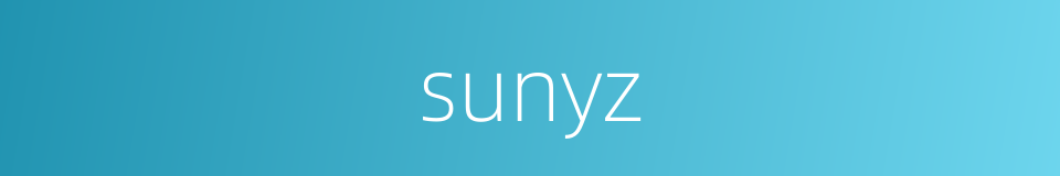 sunyz的同义词