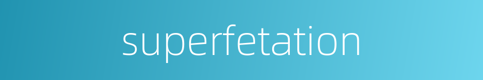 superfetation的同义词
