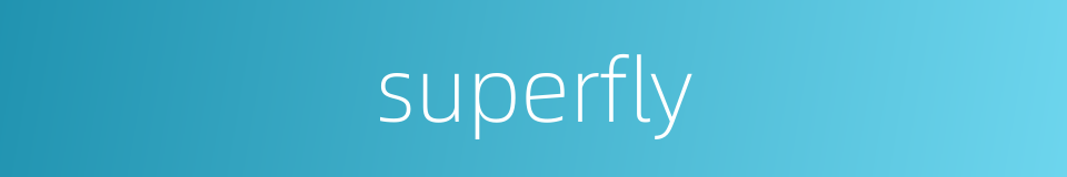 superfly的同义词