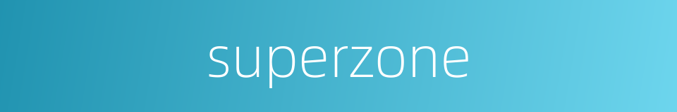 superzone的同义词
