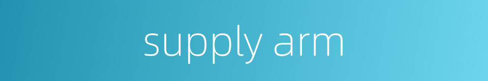 supply arm的同义词