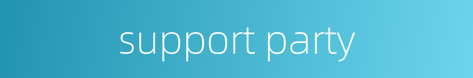 support party的同义词
