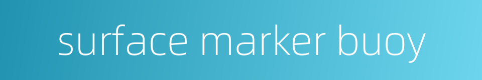 surface marker buoy的同义词