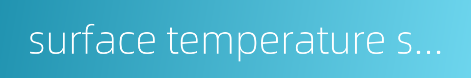 surface temperature sensor的同义词