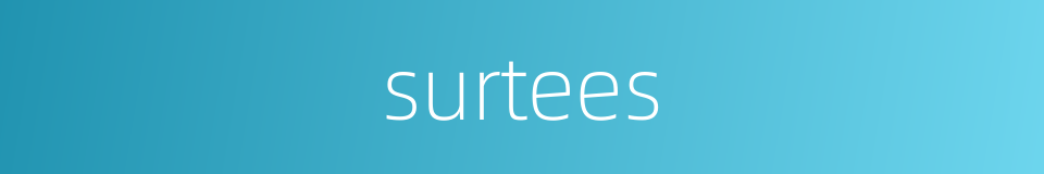 surtees的同义词