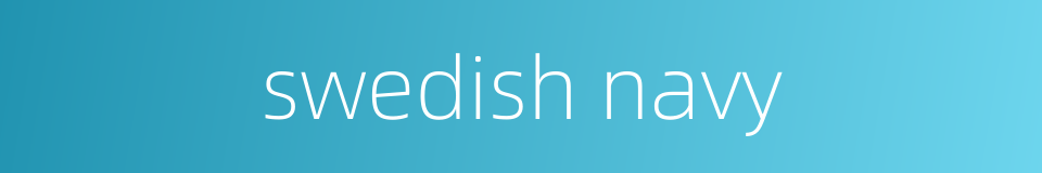 swedish navy的同义词