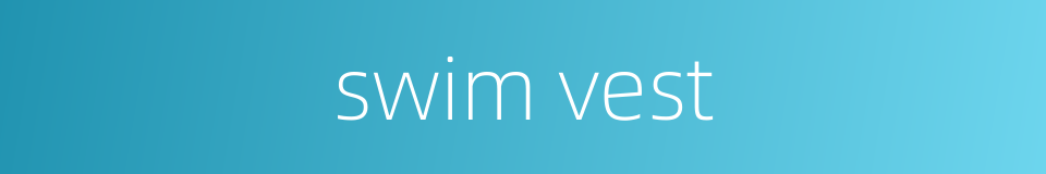 swim vest的同义词