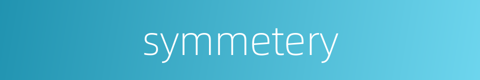 symmetery的同义词