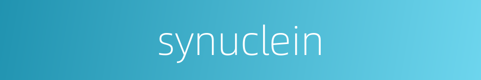synuclein的同义词