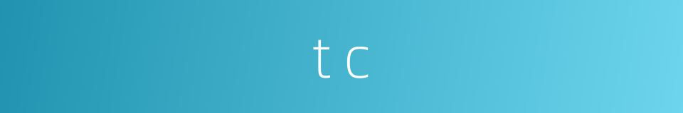 t c的同义词