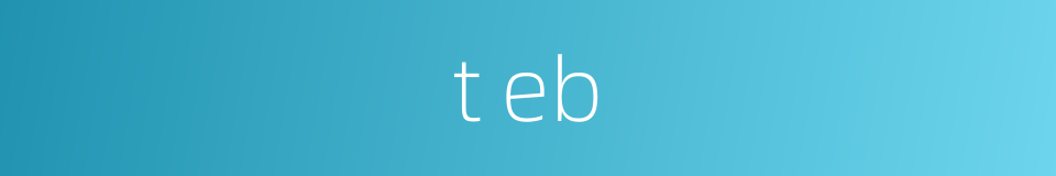 t eb的同义词