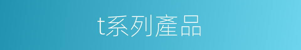 t系列產品的同義詞