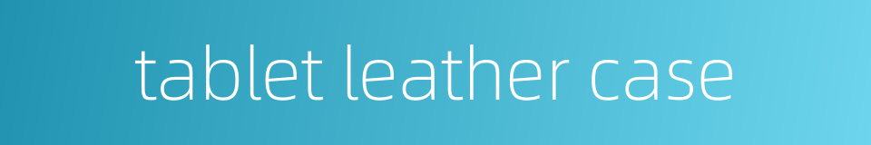 tablet leather case的同义词