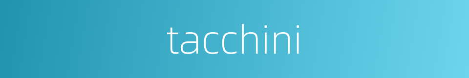 tacchini的同义词