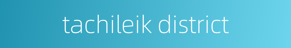 tachileik district的同义词