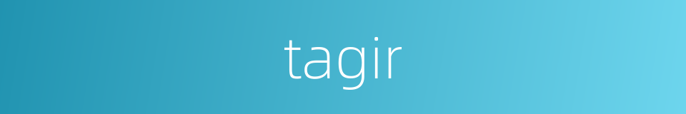 tagir的同义词