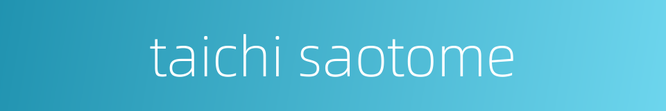 taichi saotome的同义词