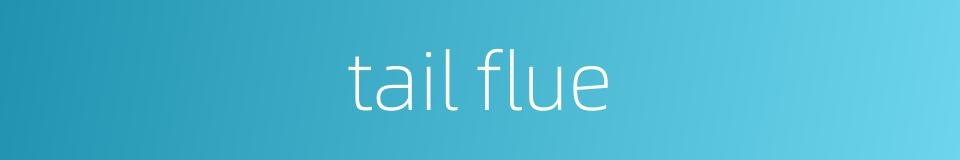 tail flue的同义词