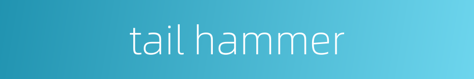 tail hammer的同义词