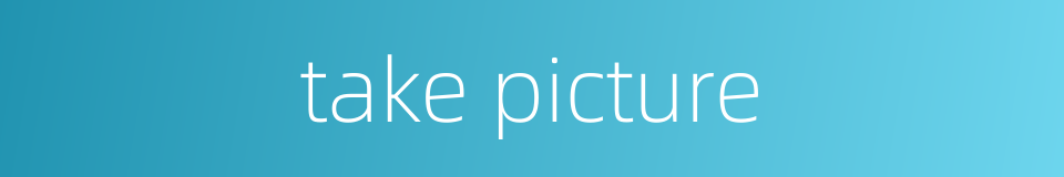 take picture的同义词