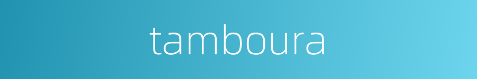 tamboura的同义词