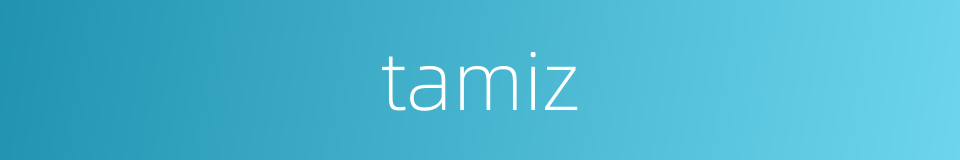 tamiz的同义词