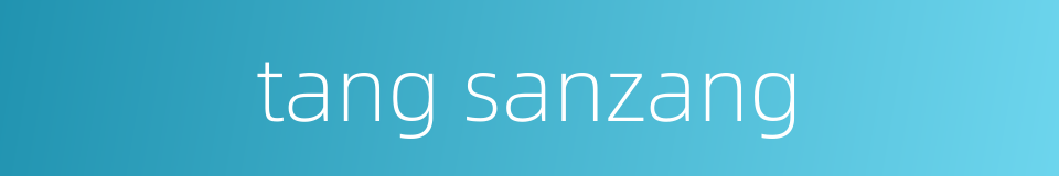 tang sanzang的同义词