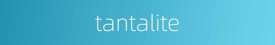 tantalite的同义词