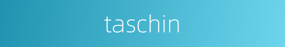 taschin的同义词