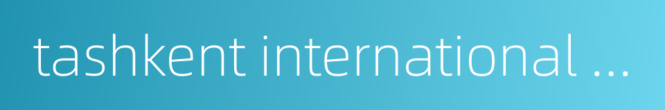tashkent international airport的同义词