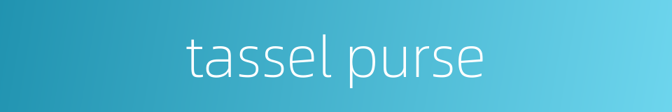 tassel purse的同义词