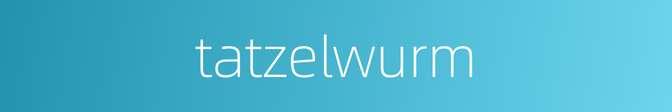 tatzelwurm的同义词