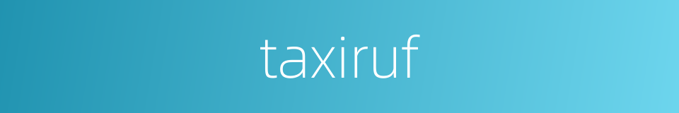 taxiruf的同义词