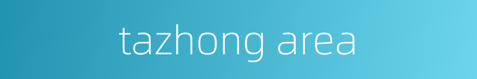 tazhong area的同义词