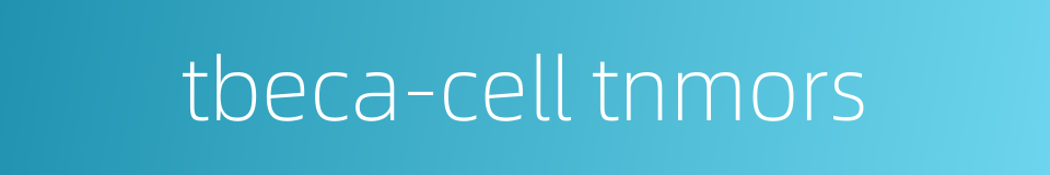 tbeca-cell tnmors的同义词